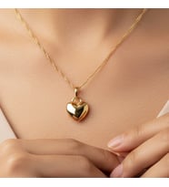 XUPİNG JEWELRY KALPLİ KOLYE (Altın)