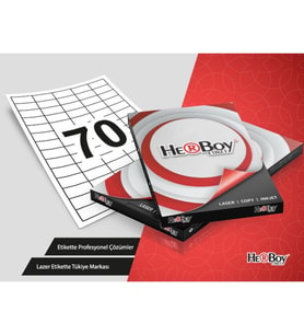 Herboy HB-1270 Beyaz Lazer Etiket A4, 40mm x 20mm