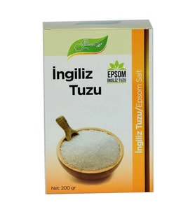 İngiliz Tuzu Yenilebilir Epsom Salt Magzenyum Sülfat 200 Gr