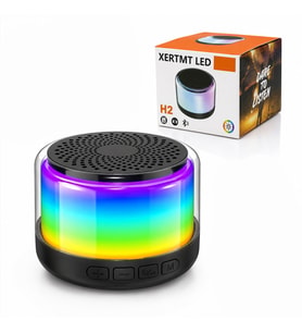 BT - SD - USB ŞARJLI RGB IŞIKLI BLUETOOTH WİRELESS SPEAKER HOPARLÖR 3W PL-4675 (5343)