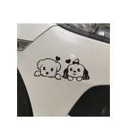Köpek Tasarım Su Geçirmez Çıkarılabilir Oto Sticker 29*17 Cm