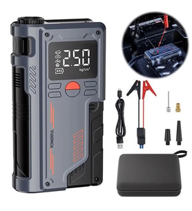 EZERE ST-9631 Pro Taşınabilir Göstergeli Araç Lastik Şişirme Ve Starter Akü T - 1OL1502-5771
