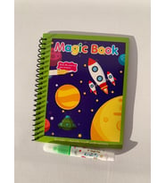 EVREN UZAY GEZEGEN Magic Book Eğitici İngilizce Sihirli Boyama Kitabı Su Kalemli Water Painting Yşl