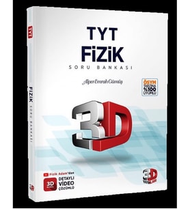 3D Yayınları TYT Fizik Soru Bankası Tamamı Video Çözümlü