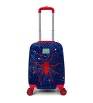 CORAL HIGH 16739 LACİVERT KIRMIZI ÖRÜMCEK DESENLİ MİNİ ÇOCUK VALİZİ