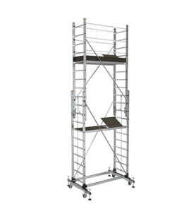 ALÜMİNYUM İSKELE 6 METRE TELESKOPİK (SAR7511) 2 x 3 = 6 METRE