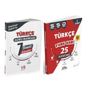 KORAY VAROL YAYINLARI 7. SINIF TÜRKÇE TEMEL ADIMLAR SORU BANKASI VE 25 SİSTEMATİK SARMAL DENEME (2 K