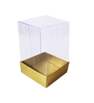 Asetat Kutu Altı Karton 5X5X8 CM (50 Adet)  Gold