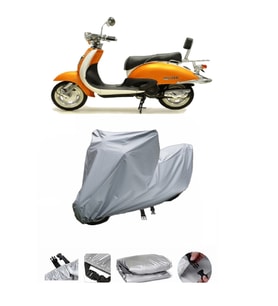 Asya Nostalji 125  Gri Motosiklet Brandası ARKA ÇANTA UYUMLU DEĞİLDİR