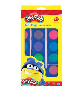 Play-Doh Sulu Boya 21 Renk 28 mm Çap 