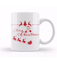 Yılbaşı Yeni Yıl Konseptli Merry Christmas Kupa Bardak Porselen