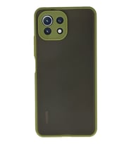 Mİ 11 Lite Kılıf Montreal Silikon Kapak - Açık Yeşil