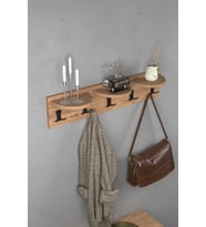Askılık Duvar Elbise Askılığı Portmanto 80 Cm Ceviz