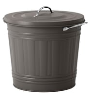 Çöp Kutusu, Gri, 16 lt, Kapaklı