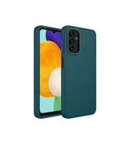 Samsung Galaxy A04S Uyumlu Kılıf Metal Çerçeve ve Buton Tasarımlı Silikon Zore Luna Kapak