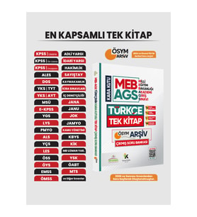 MEB AGS Türkçenin Kara Kutusu TEK KİTAP En Kapsamlı ÖSYM Çıkmış Soru Bankası Özetli Dijital Çözümlü