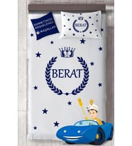MEKTA HOME İsim Yazdırılabilir Sünnet Yatak Örtüsü Takımı MKT-4023