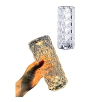 Mey İthalat® Kristal Lamba Masa Lambası Şarjlı Masa Lambası Dokunmatik Sensör Usb Şarjlı