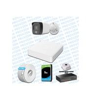 Provzen Hikvision 1’li İP 4MP Güvenlik Kamerası Seti Colorvu Mikrofonlu Olay Anında Bildirim