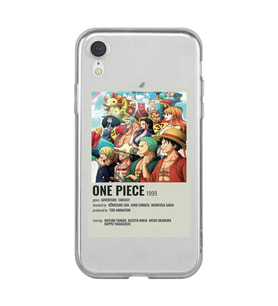 Iphone XR Uyumlu One Piece Desenli Şeffaf Telefon Kılıfı