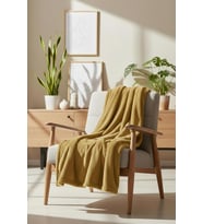 Tavşan Tüyü Dokulu Peluş TV Battaniyesi & Koltuk Şalı 140x190