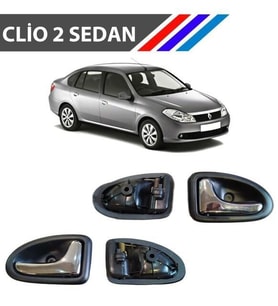 Clio 2 Sedan Kasa Iç Açma Kolu 2 Adetli Sağ Ve Sol Takım Parlak Krom M3368