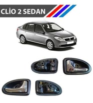 Clio 2 Sedan Kasa Iç Açma Kolu 2 Adetli Sağ Ve Sol Takım Parlak Krom M3368