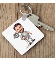 Kişiye Özel Boyacı Erkek Karikatürlü Anahtarlık