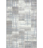 Eliana Home Baskılı, Yıkanabilir Kaymaz Taban Salon Halısı LNA0560 100x150 cm (Gri)