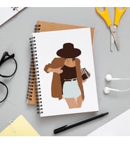 Kız Karakter Tasarımlı Defter