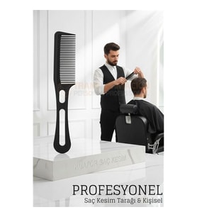 Kuaför Saç Kesim Tarağı - Profesyonel   Tasarım Berber Kesim Tarağı