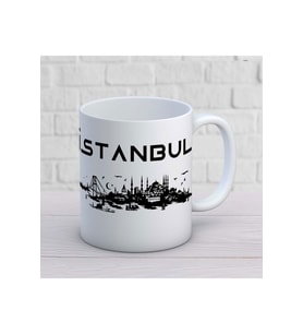 Istanbul Silüet Baskılı Kupa