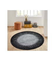 Eliana Home Baskılı, Yıkanabilir Kaymaz Taban Yuvarlak Halı LNA7052 120x120 cm (Gri)