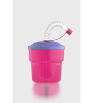Renga Fizbo 250 ml Pipetli PP Bebek Bardak 221007 Pembe-Mor