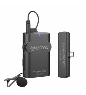 Boya Iphone 15 16 17 Serisi İçin Kablosuz Yaka Mikrofonu (Siyah)