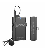Boya Iphone 15 16 17 Serisi İçin Kablosuz Yaka Mikrofonu (Siyah)