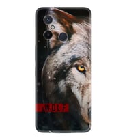 Xiaomi Redmi 12C Kılıf Silikon Desen Özel Seri Wolf Eyes 1758