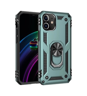 İphone 12 Mini Kılıf Sofya Yüzüklü Kapak - Yeşil
