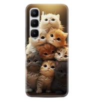 Infinix Hot 60 Kılıf Boutique Baskılı Resimli Kedicikler Pcode -027