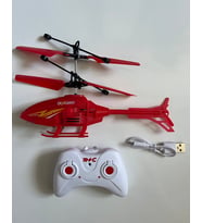 Uzaktan Kumandalı Helikopter 18 Cm Kırmızı Renkli