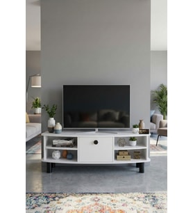 Vienna TV Sehpası Suntalam Beyaz 136x44 cm