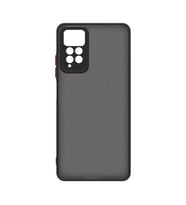 Vendas Xiaomi Redmi Note 12 Pro 4G Uyumlu Mara Serisi Arkası Mat Renkli Hux Silikon Kılıf (Siyah)