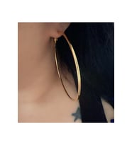 GOLD RENK ÇELİK BÜYÜK HALKA KÜPE ACR9270