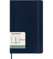 Moleskine 2023-2024 Haftalık Planlayıcı, 18 M, Büyük, Safir Mavisi, Yumuşak Kapak (5 X 8,25) (Turkuaz)
