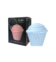 Cupcake Tasarımlı 5 Modlu Şarjlı Klitoral Uyarıcı Mavi