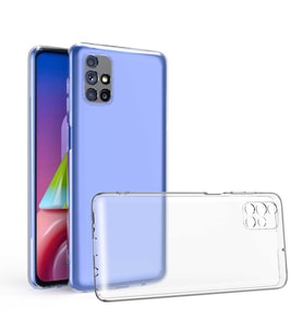 Samsung Galaxy M51 Uyumlu Kılıf Zore Kamera Korumalı Süper Silikon Kapak (Renksiz)