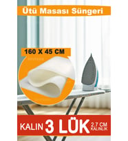 3’lü Ütü Masası Süngeri ve Kılıf Altı Koruyucu Seti