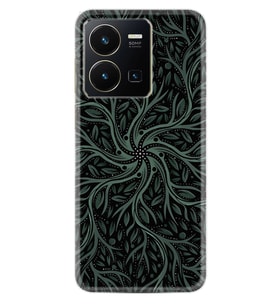 Vivo Y22 Kılıf Silikon Desen Özel Seri Sarmaşıklar 1675