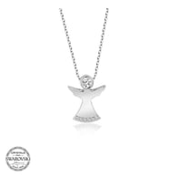 Swarovski Taşlı Gümüş Melek Bayan Kolye