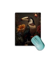 SonicTouch Tukan Papağını Kaydırmaz Gaming Oyuncu Dikişsiz Kahverengi Sarı Mouse Pad17x21cm